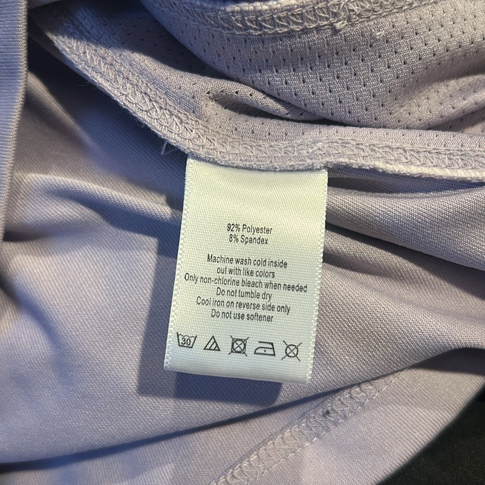 alo coolfit lavender summer golf tennis polo shirt activewear athleisure - Picture 5 of 5